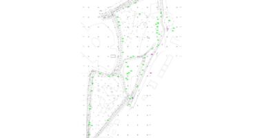 Encompass Surveys example of topographical survey control network